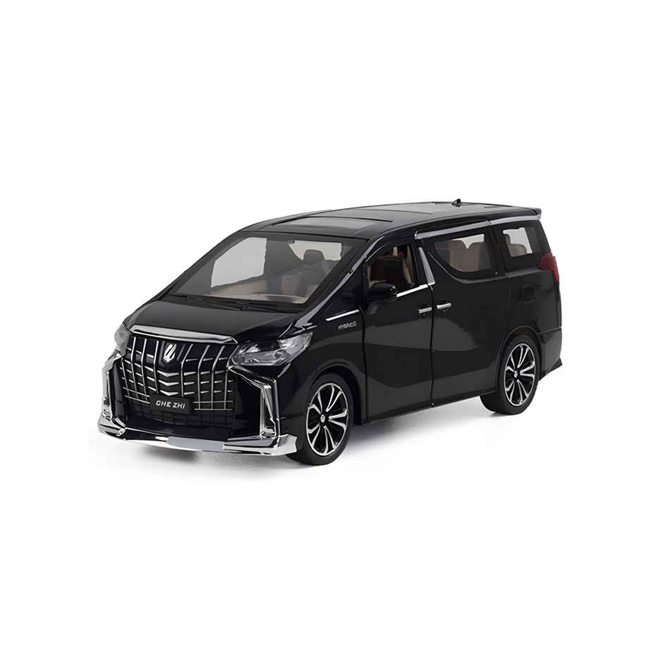 Toyshine 1:24 Die Cast Deluxe Vehicle with Music, Lights & Pull Back Function for Kids 3+ (Black)