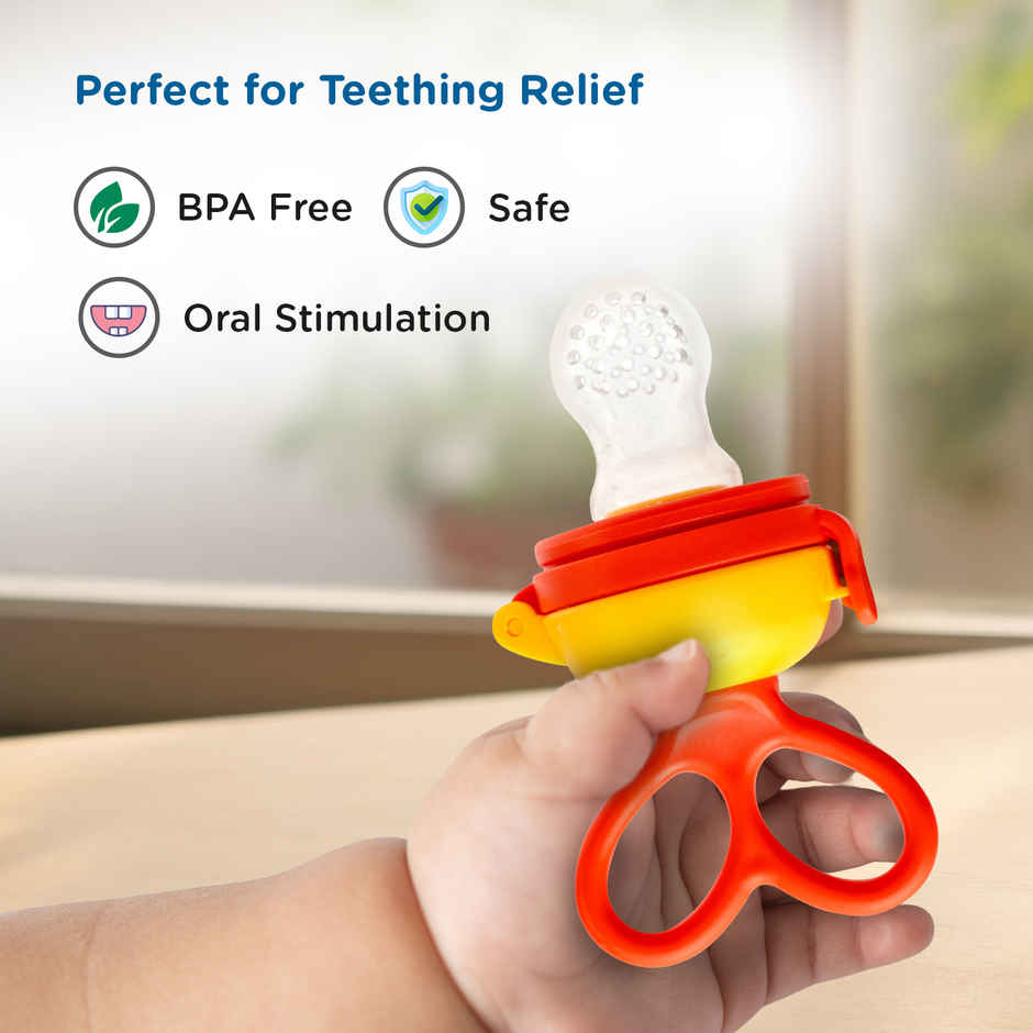 Mee Mee Baby Food Feeder for Babies/Newborns (Orange)