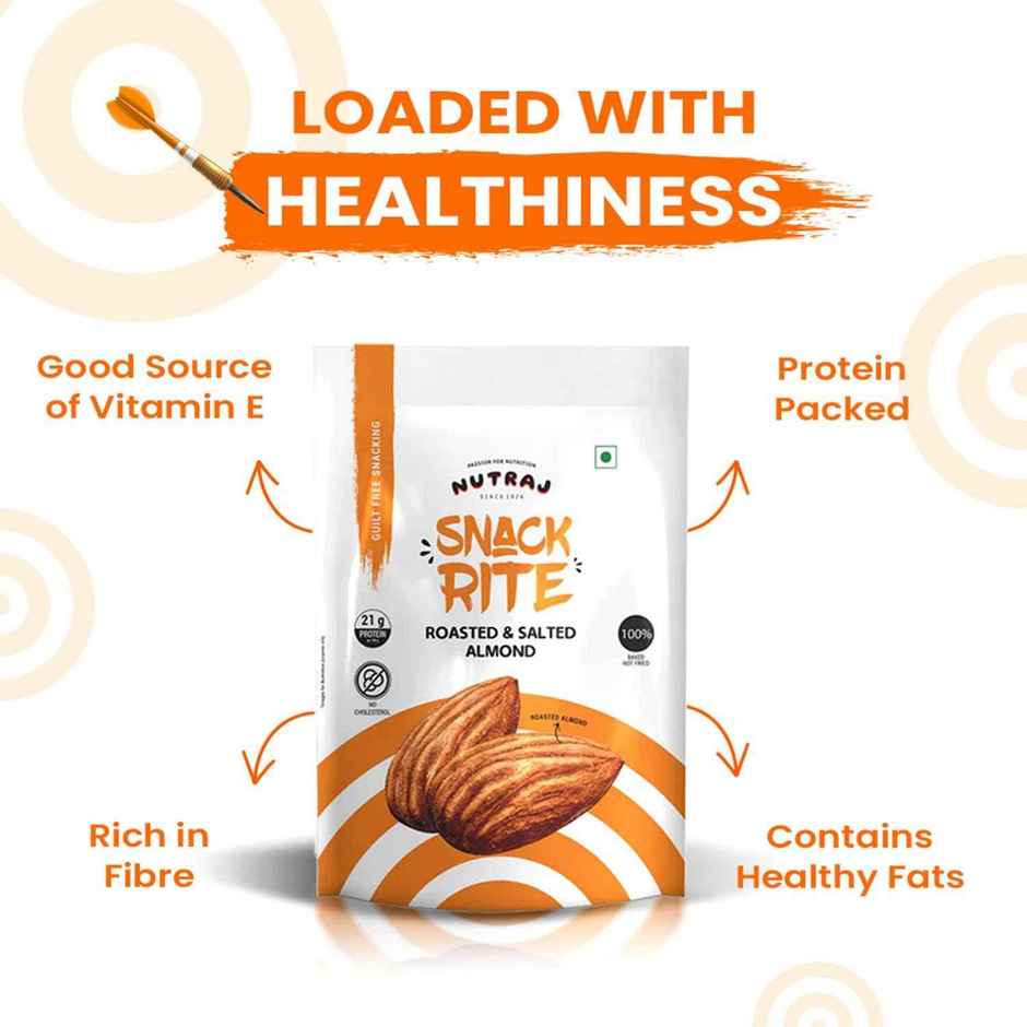 Nutraj Snackrite Roasted & Salted Almond/Badam