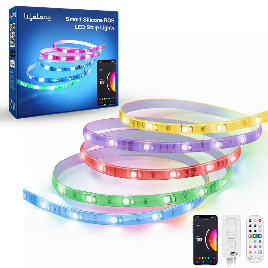 Lifelong Smart LED Strip Lights 5M (16.4 Feet) Works with Alexa & Google| IP65 Waterproof (LLESL5M)