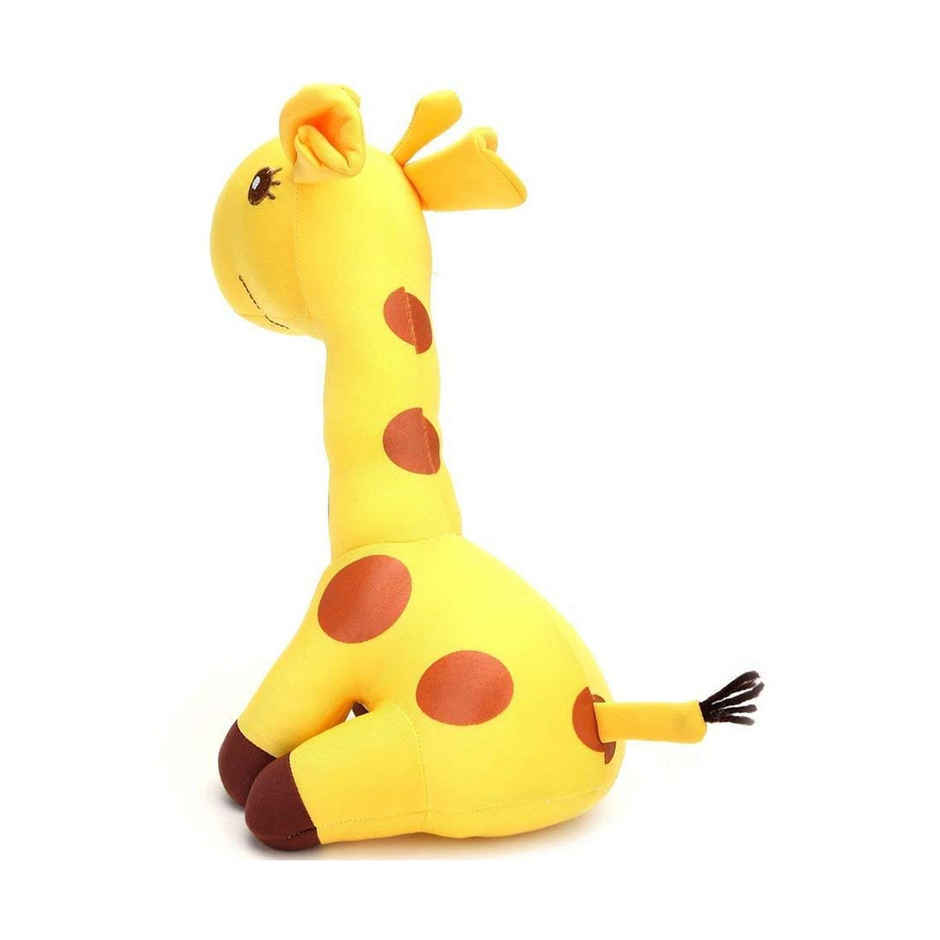 DearJoy Giraffe shaped Soft Toy and Pillow Yellow - 30cm