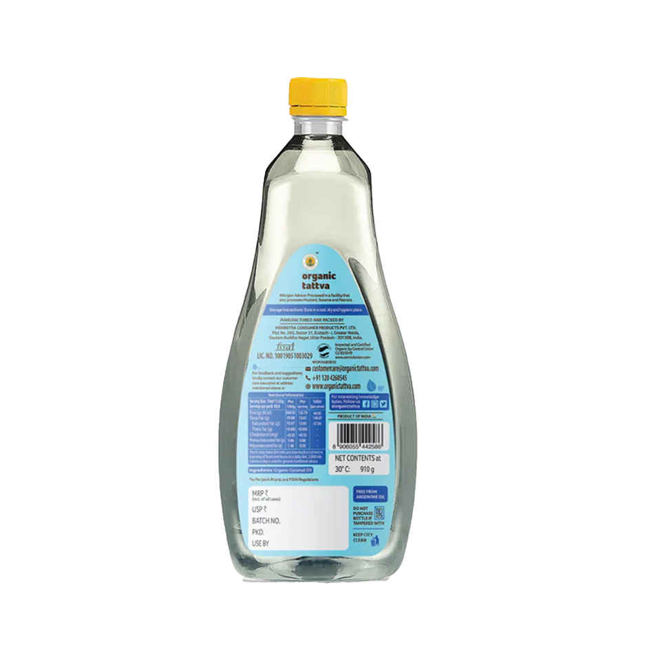 Organic Tattva Coconut Cold Pressed Oil (Nariyal Oil)