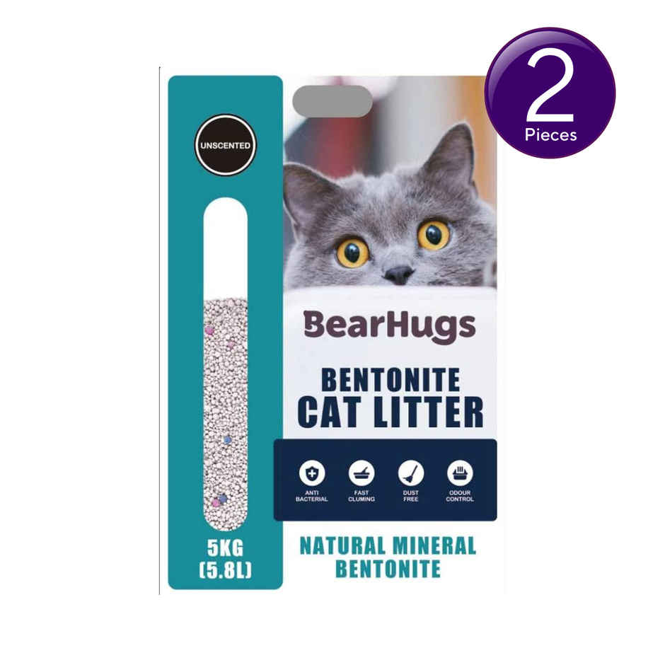 BearHugs Bentonite Cat Litter - Unscented Combo
