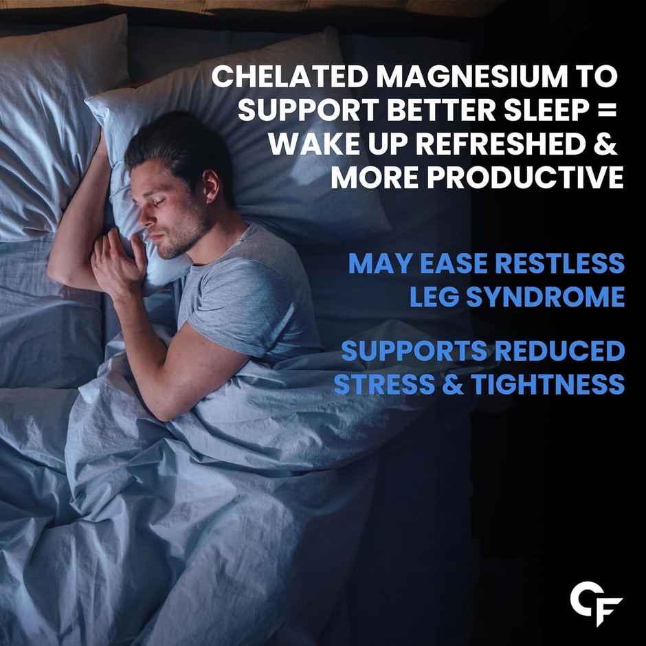 Carbamide Forte Chelated Magnesium Glycinate Supplement 60 Veg Tablets