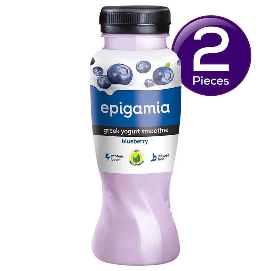 Epigamia Greek Yogurt Blueberry Smoothie Combo