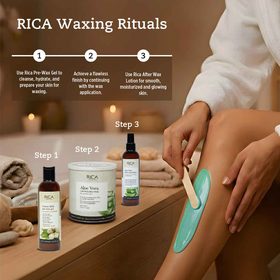 Rica Aloe Vera Hair Removal Wax for Sensitive Skin