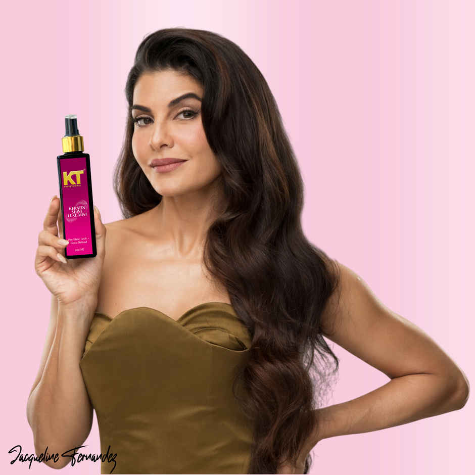KT Professional Keratin Shine Luxe Mist | Instant Shine & Frizz Control with Argan & Almond Oil