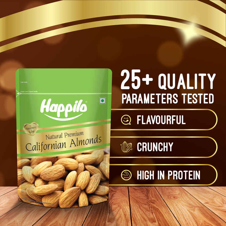 Happilo Premium California Almonds | Badam Giri | Dry Fruits