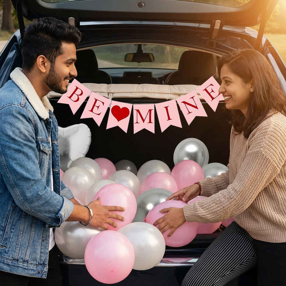 Be Mine Love Balloons and Banner Decoration Kit | Party Propz