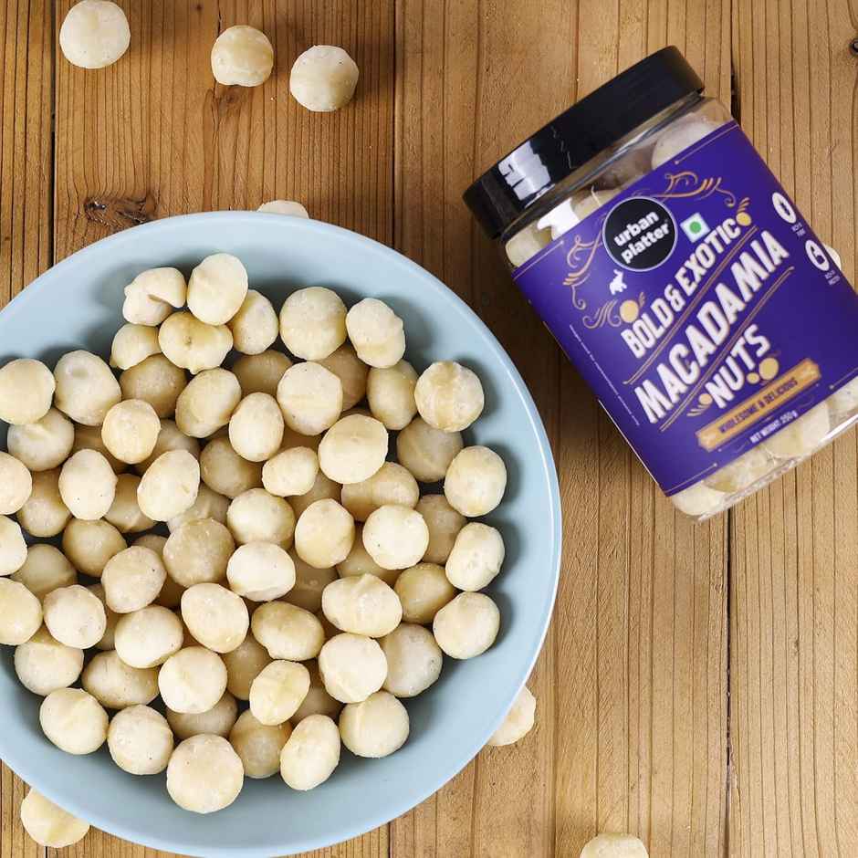 Urban Platter Bold And Exotic Macadamia Nuts,Grade A, Crunchy, Perfect For Guilt-Free Snacking