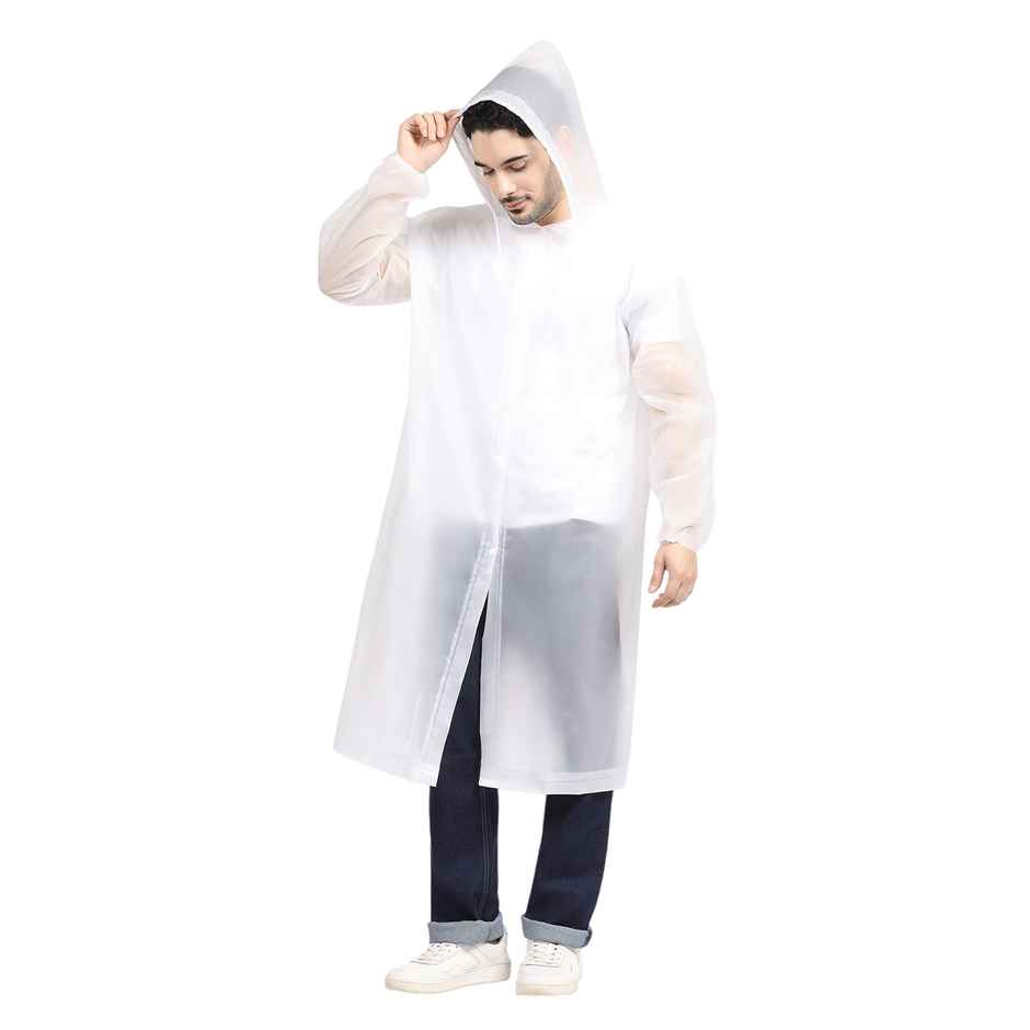 Citizen EVA Raincoat Poncho - White-CP04