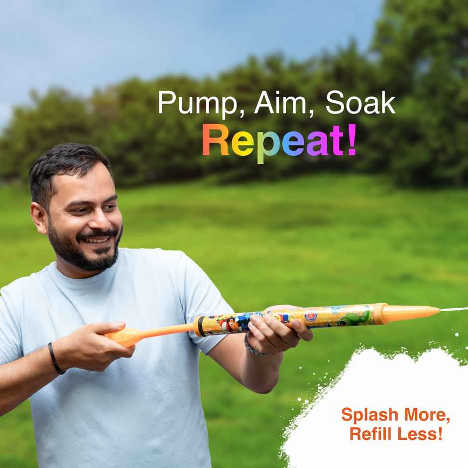 Medium Water Pipe Pichkari for Holi | Assorted | Leak Proof | Tomuncle