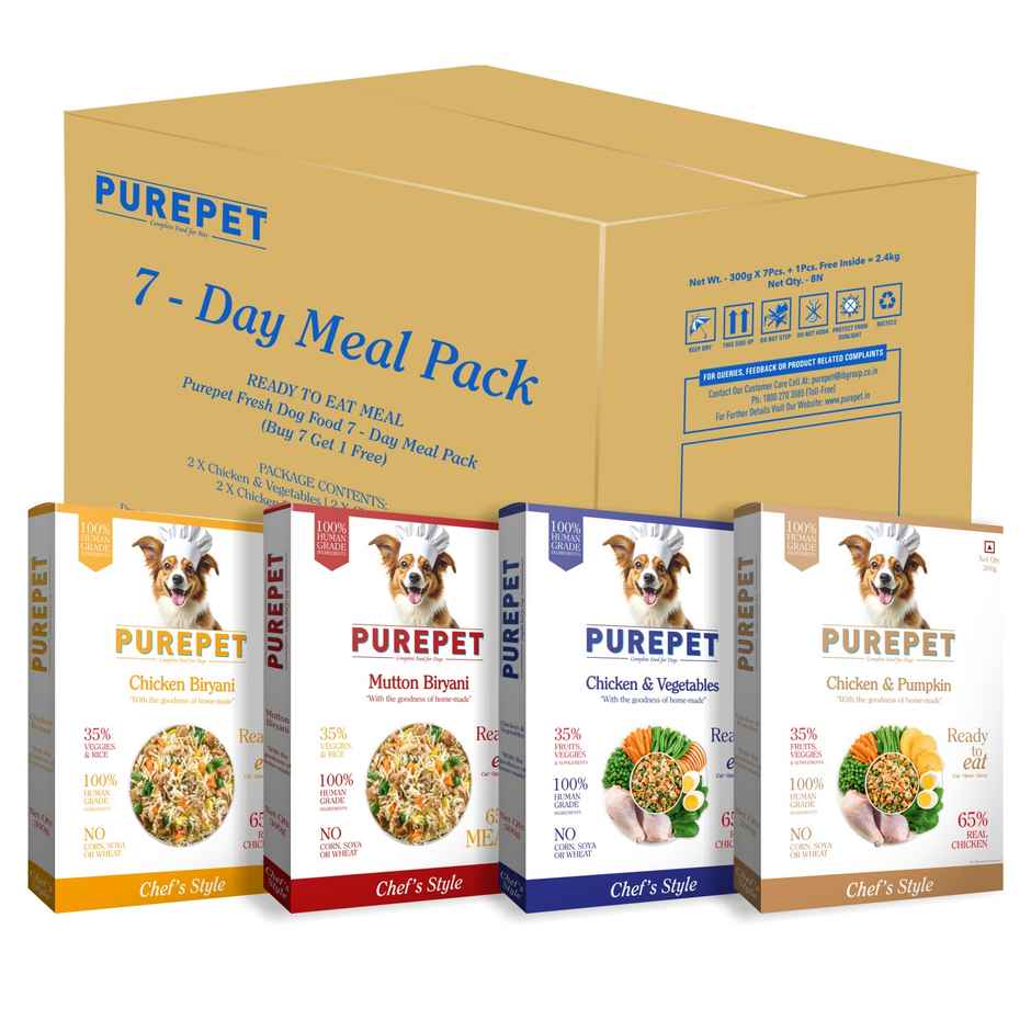 Purepet Fresh Wet Dog Food Combo Biryanis | High Protein No Preservatives