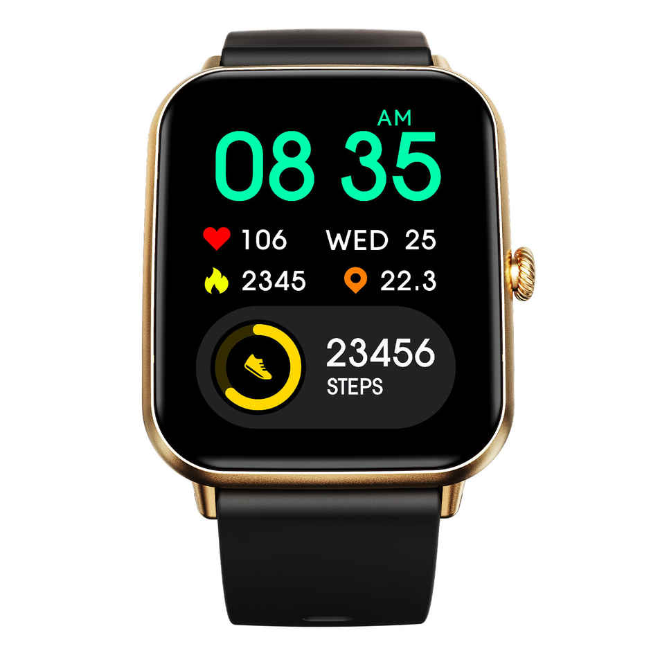 Fire Boltt Nexus 1.83 TFT BT Calling Smart Watch | Gold Black