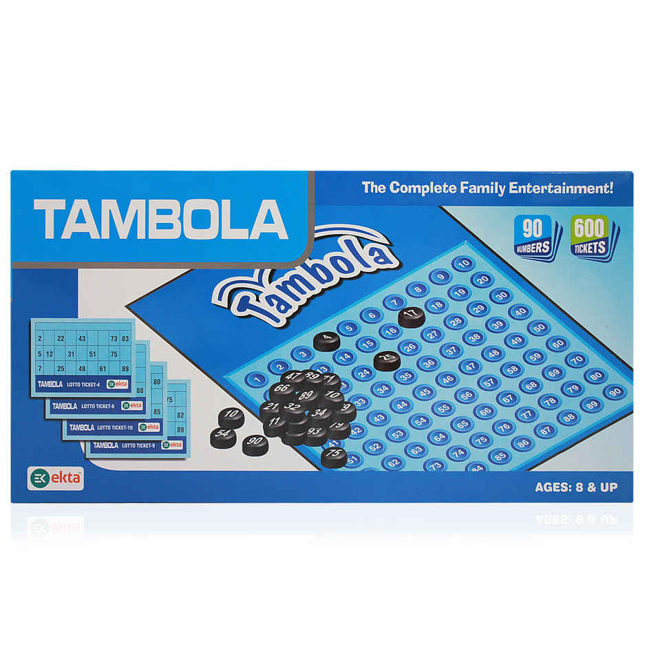 Ekta Tambola Board Game With 600Tickets,Housie Bingo Kitty Party Family & Activity Game,Indoor Game