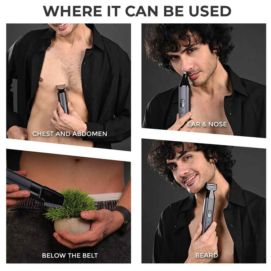 Winston 6 In 1 Full Body Trimmer For Men - Groom 360, Multigrooming Kit