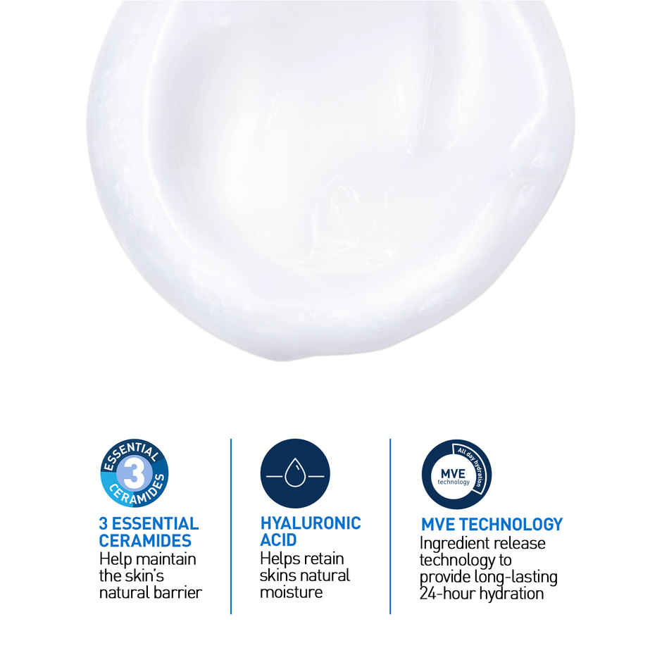 CeraVe Hydrating Cleanser Non-Foaming Face Wash For Dry Skin With Ceramides & Hyaluronic Acid