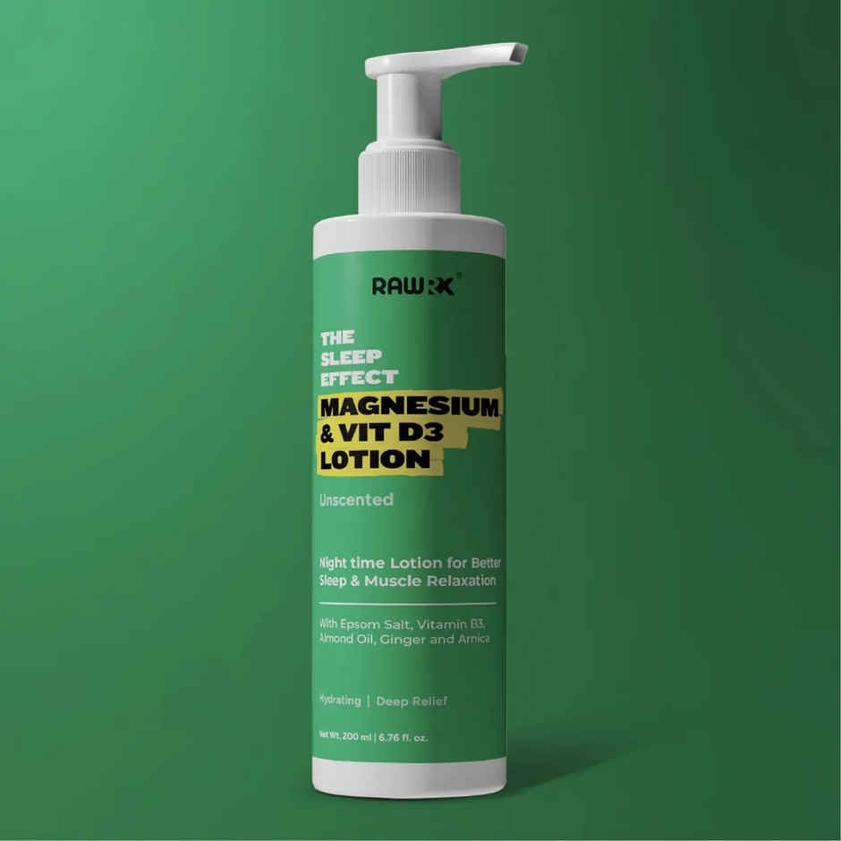 RawRX Magnesium And Vitamin D3 Lotion Unscented