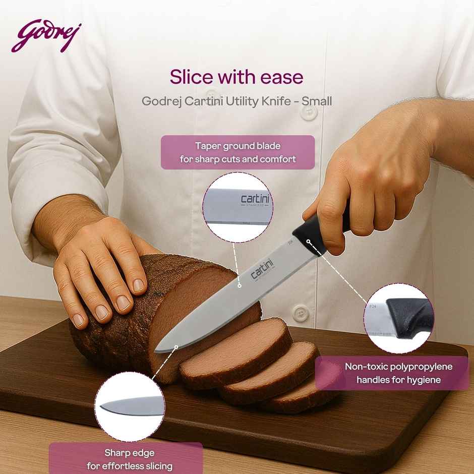 Godrej Cartini Utility Knife Small - Black