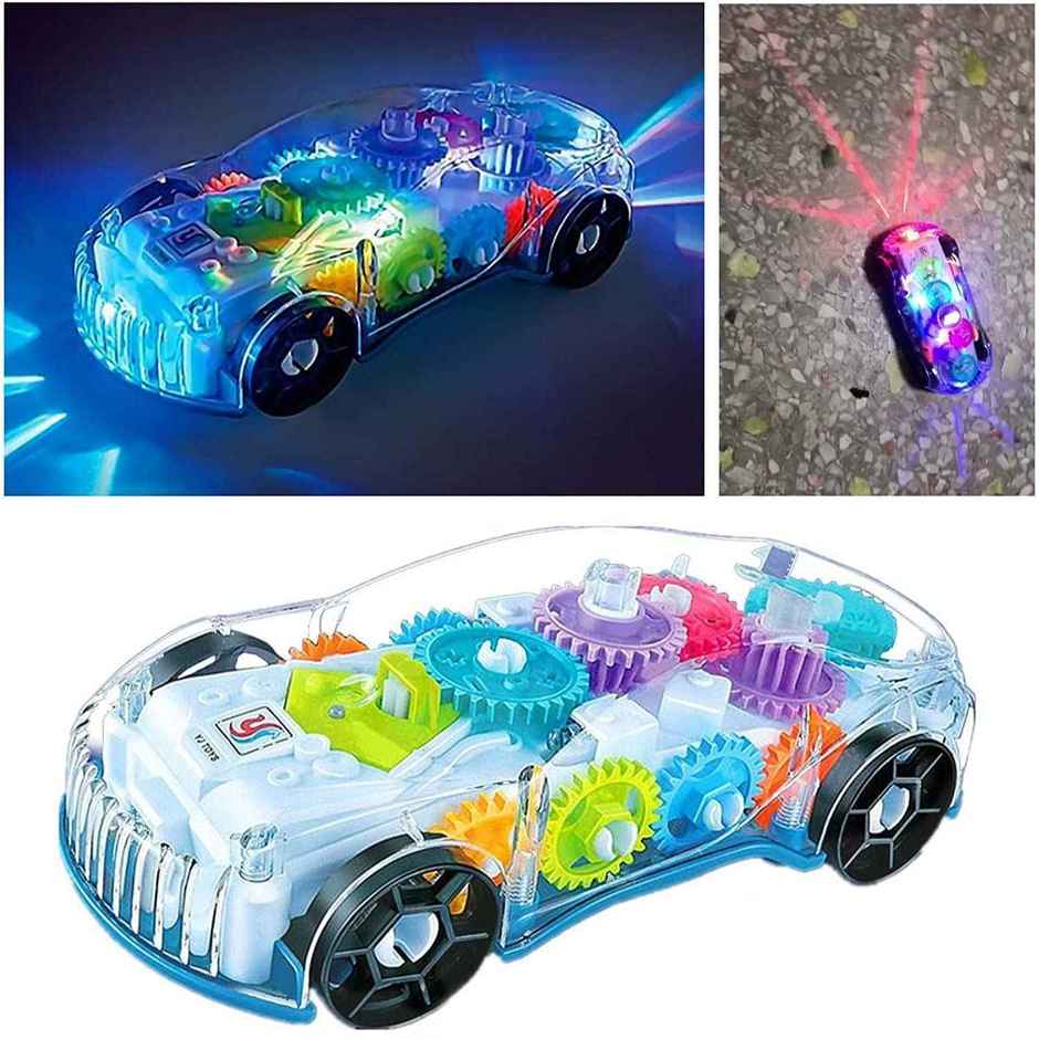 Storio 3D Baby Car Toy | 360 Rotating Mechanical Gear Car for Kids