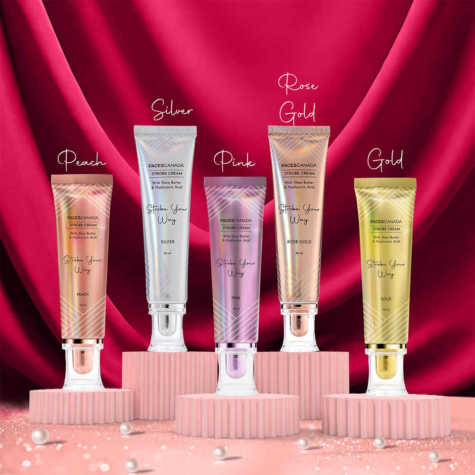 Faces Canada Strobe Cream | Silver | Primer + Highlighter + Moisturizer