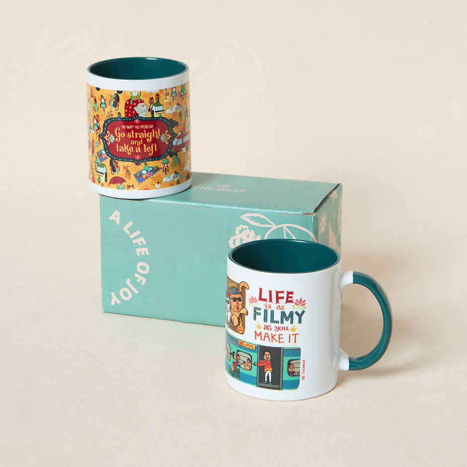 Chumbak Mad about India Mugs, Gift Set