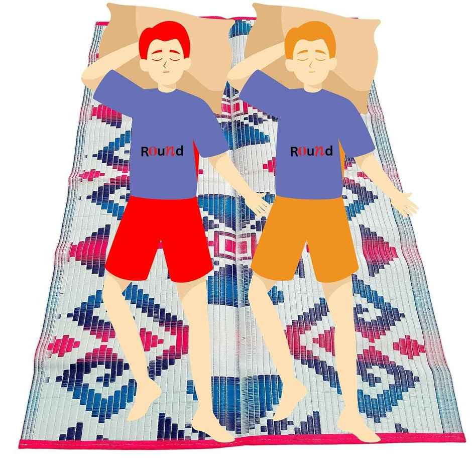 Perpetual Plastic Reversible Sleeping Floor Mat Chatai 4X6 Feet