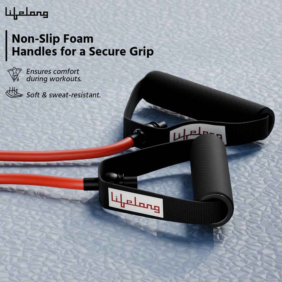 Lifelong 10kg Resistance Tube for Exercise & Strength Training | Red