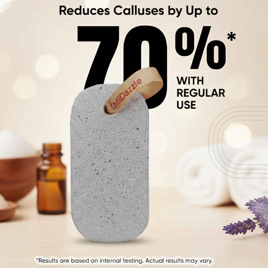 Midazzle Capsule Shaped Pumice Stone | Medium | MIPS5101