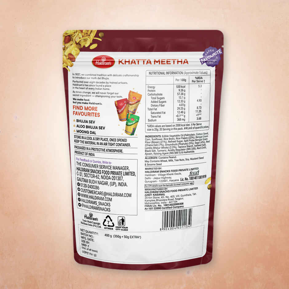 Haldiram's Khatta Meetha | Savory Snack