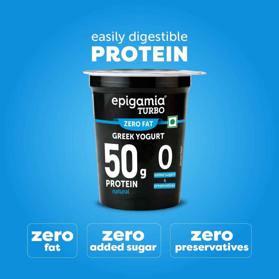 Epigamia 50 G Protein Turbo Yogurt, Natural