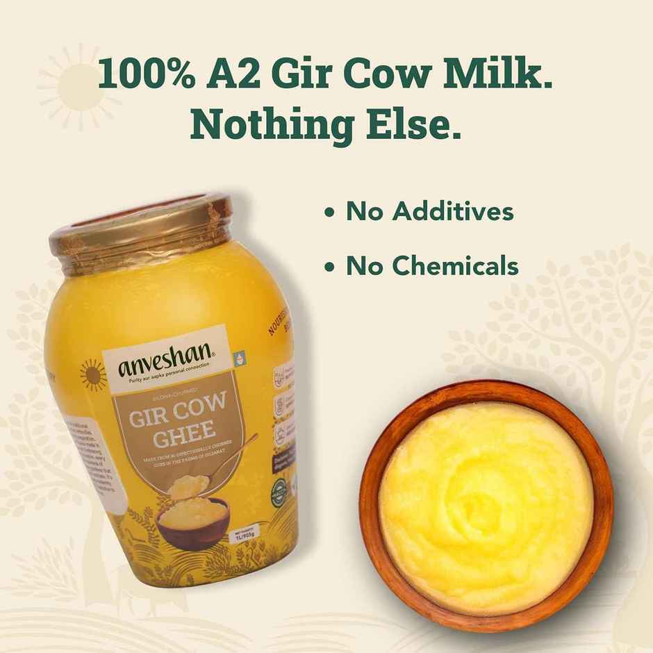 Anveshan A2 Gir Cow Ghee | Bilona Churned