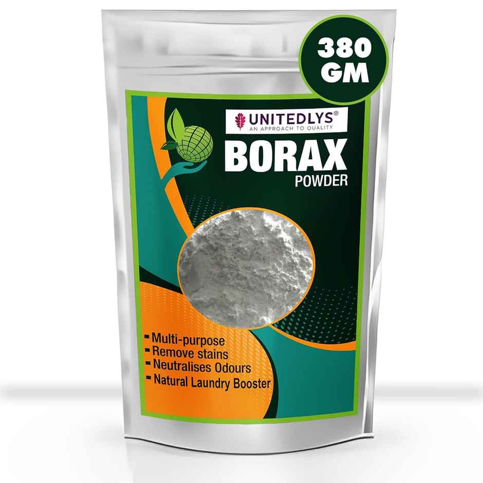 Unitedlys Borax Powder for Washing Clothes - 380 g | Whitening & Cleaning Suhaga Powder