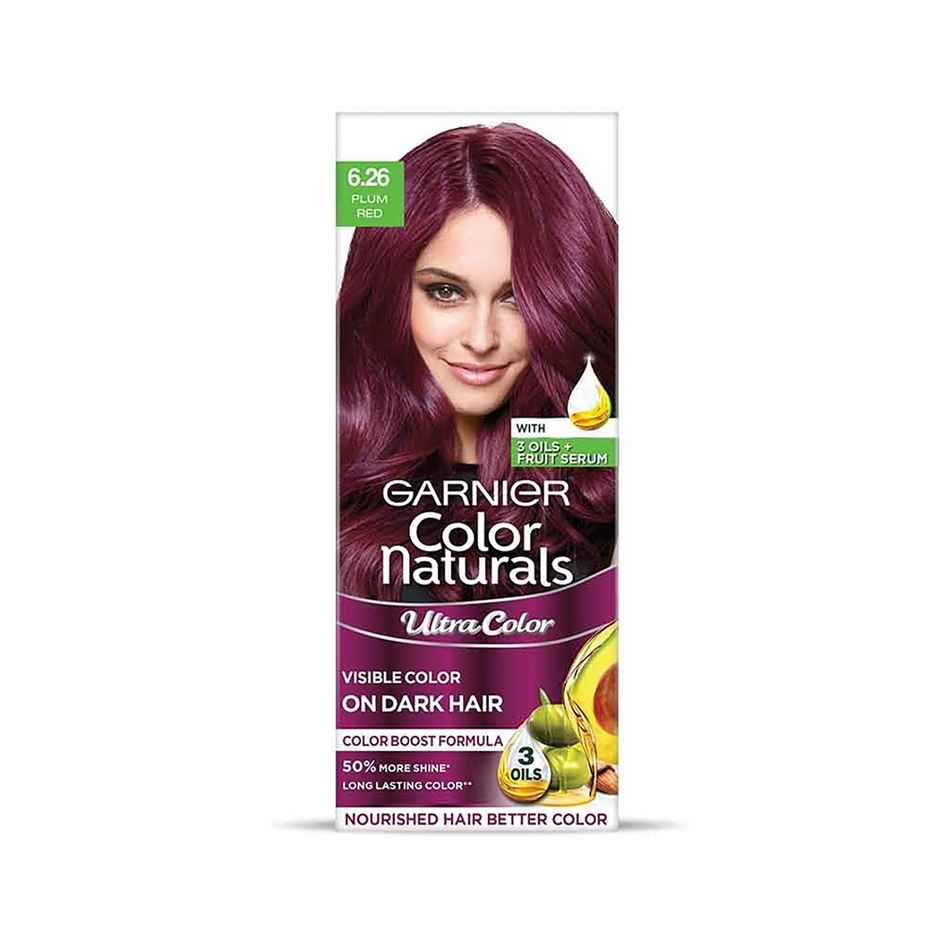 Garnier Color Naturals Long-Lasting Creme Hair Color | Plum Red - Shade 6.26