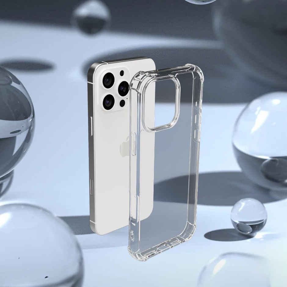 ExpressB For iPhone 16 Pro Case Cover Anti-Scratch Shockproof Bumper Pc+Tpu - Clear