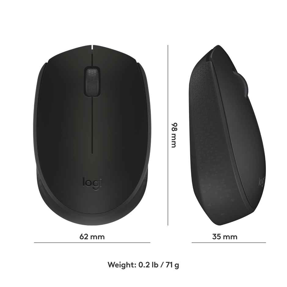 Logitech B170 Wireless Mouse-Black