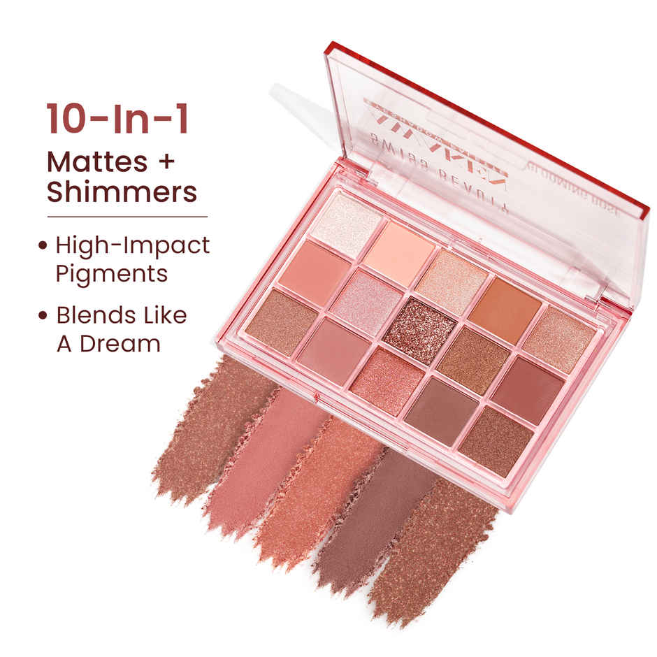 Swiss Beauty Awaken Eyeshadow Palette - 01 Blooming Rose