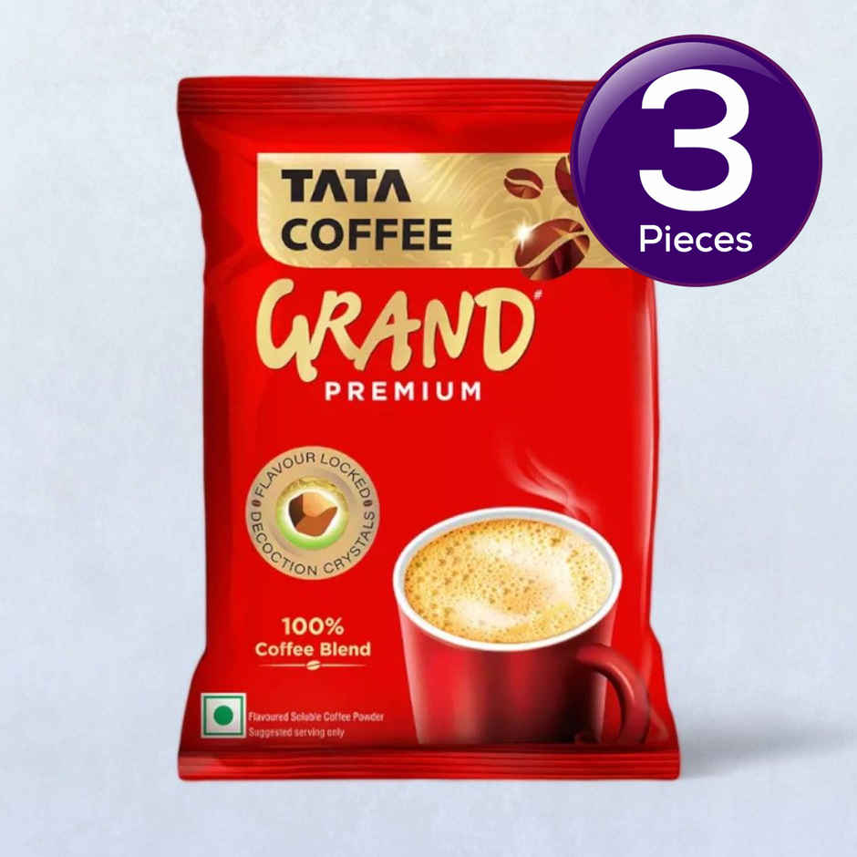 Tata Coffee Grand Premium 100% Coffee Blend Classic Instant Coffee Combo