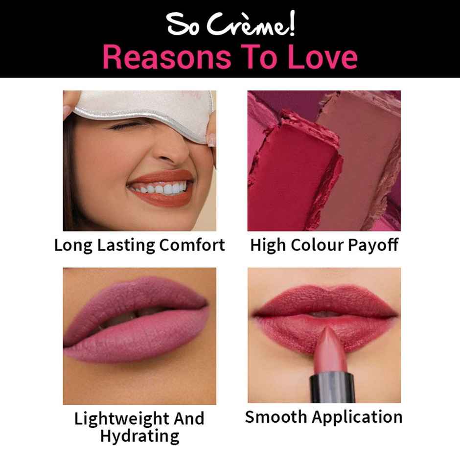 Nykaa So Creme! Lipstick - Break A Leg | Long Lasting