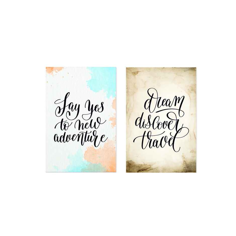 Paper Plane Design Travel Theme Wall Posters | Set of 10 | (12 Inch x 18 Inch) D2