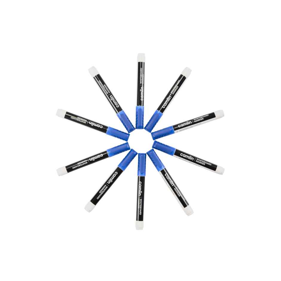 Camlin Whiteboard Marker Blue, Pack Of 10