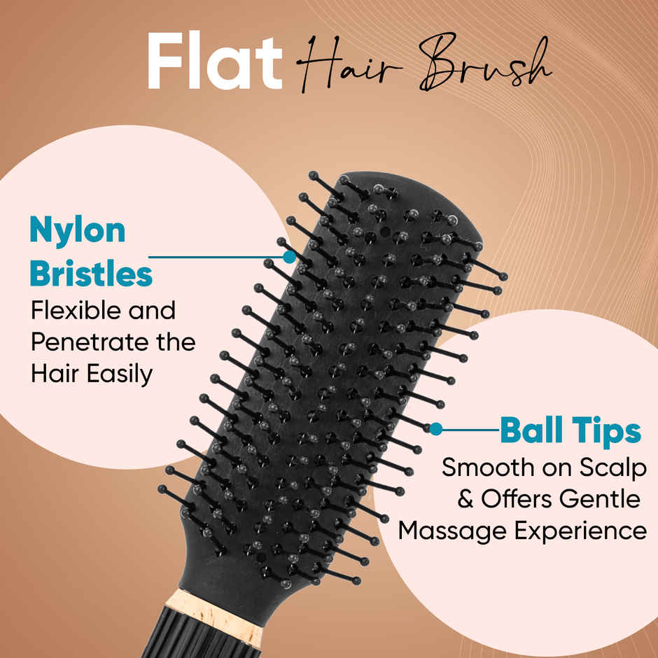 VEGA Mini Flat Hair Brush For Men And Women