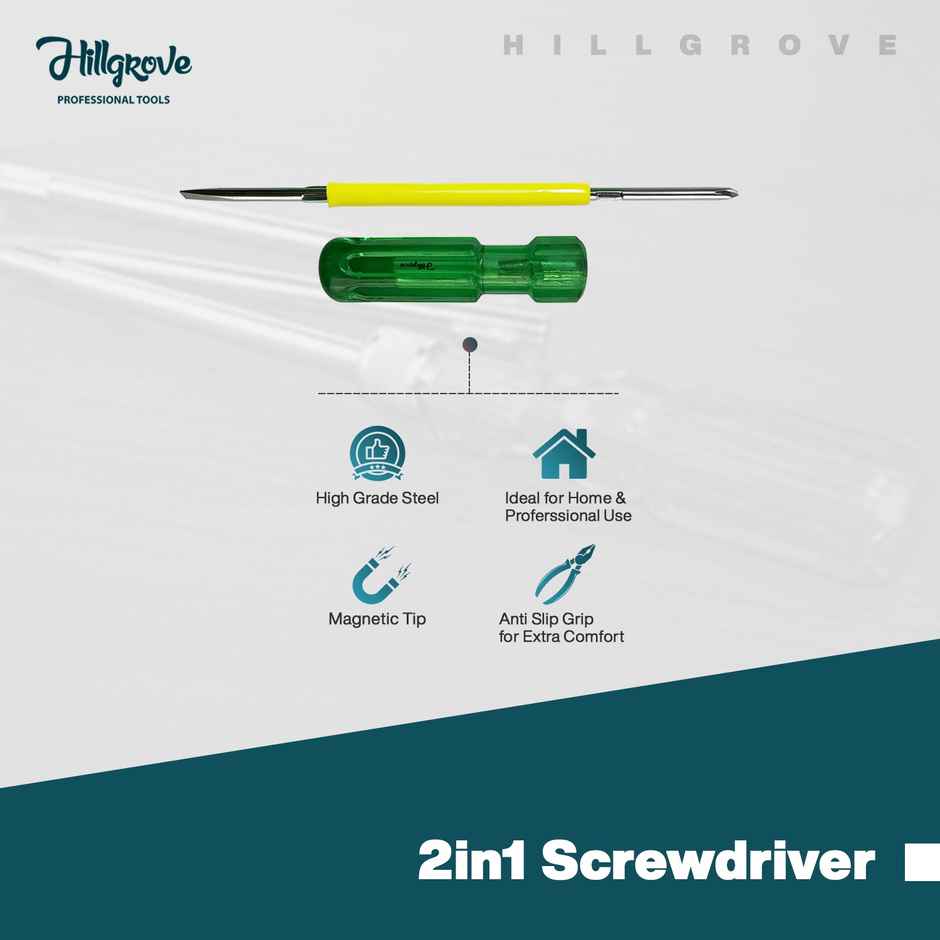 Hillgrove Hzp5M1 9 pcs Hex Allen Key Set With 2in1 Screwdriver For Bike/Bicycle/Cycle/Guitar
