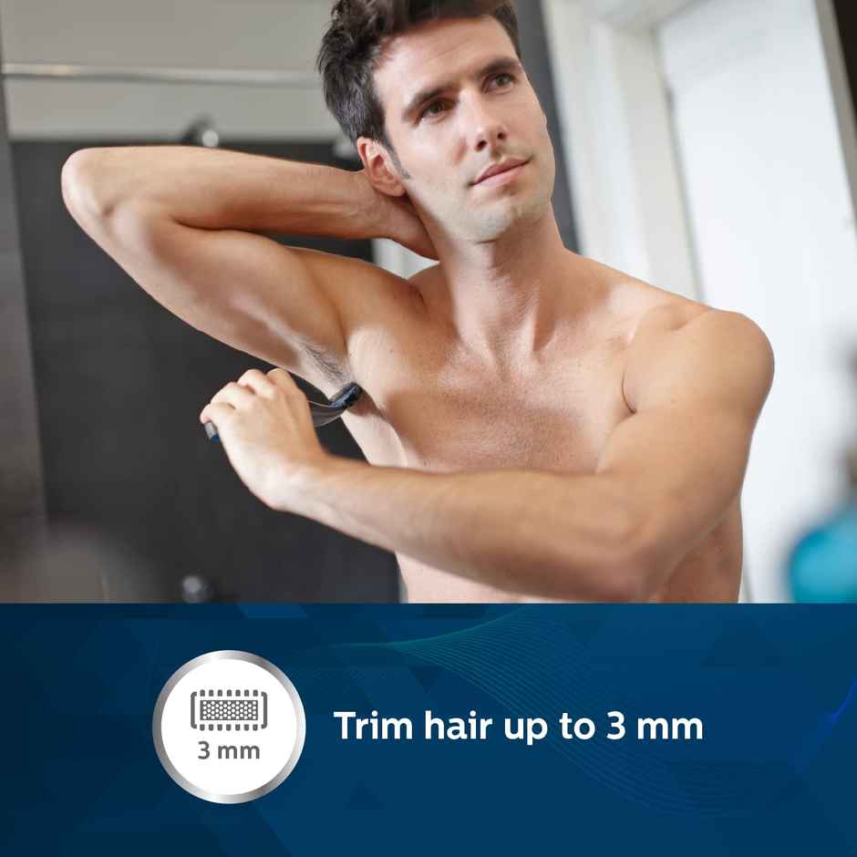 Philips Body Trimmer for Men|Safe for all Body Areas including Private Parts|Showerproof|BG1025/15
