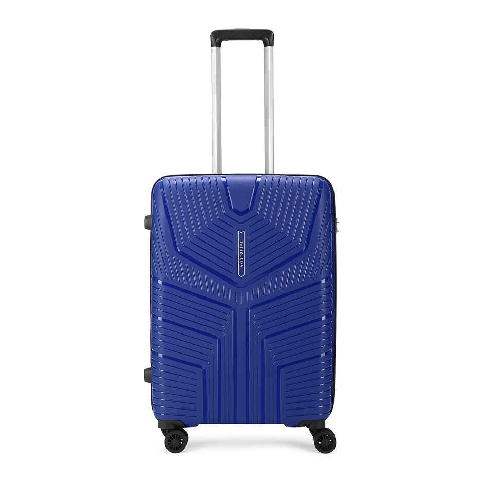 Aristocrat Prime Medium Trolley Bag | Combination Lock | 8 Wheels | Midnight Blue - 65 cm