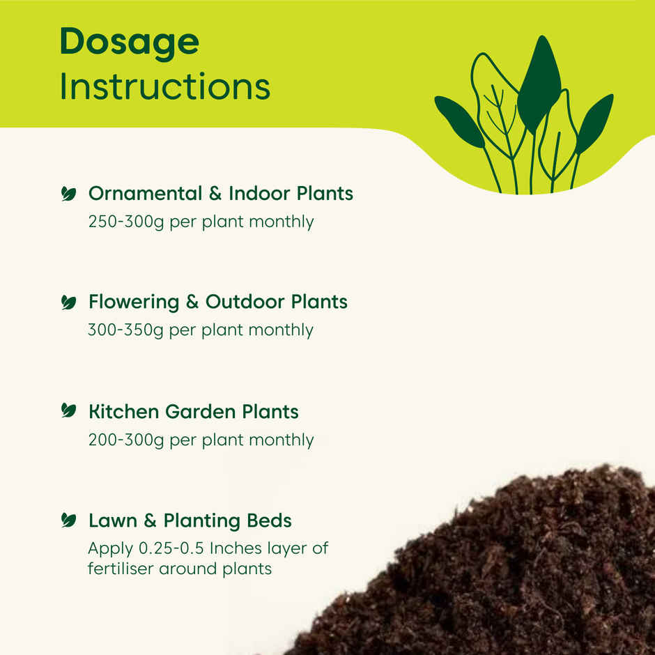 Kyari Cow Dung Manure & Fertilizer for Plants | 5 kg