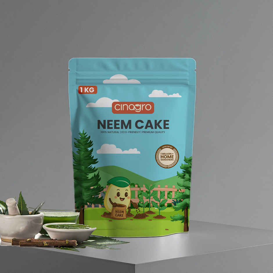Cinagro Neem Cake Plant Fertilizer and Soil Enhancer Rich in Nitrogen, Phosphorus & Potassium
