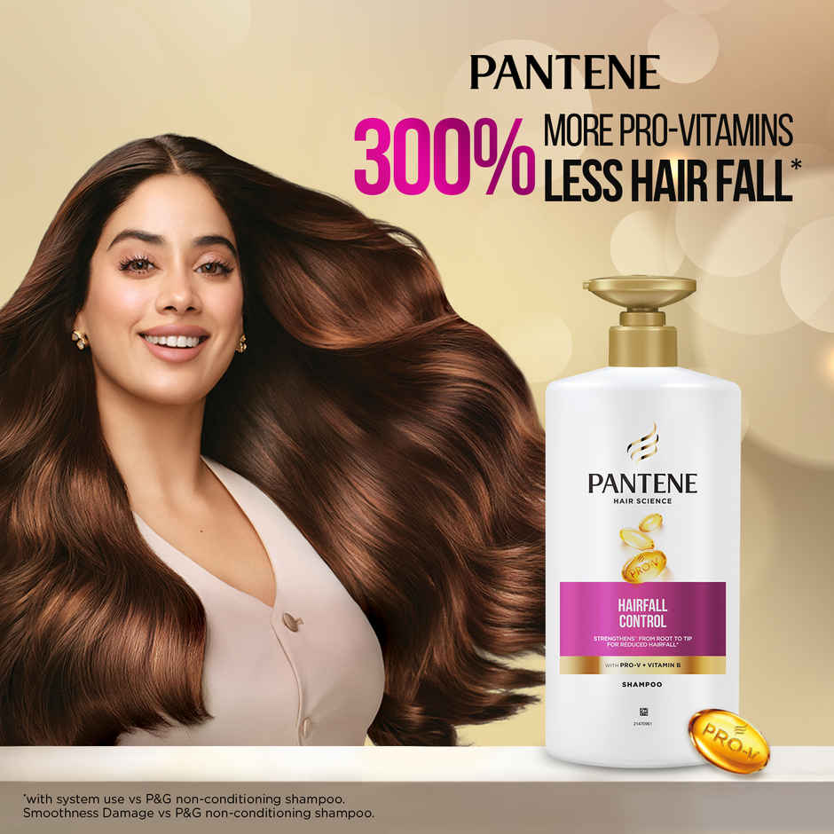 Pantene Hairscience Hairfall Control Shampoo Lesser Hairfall,With Vitaminb