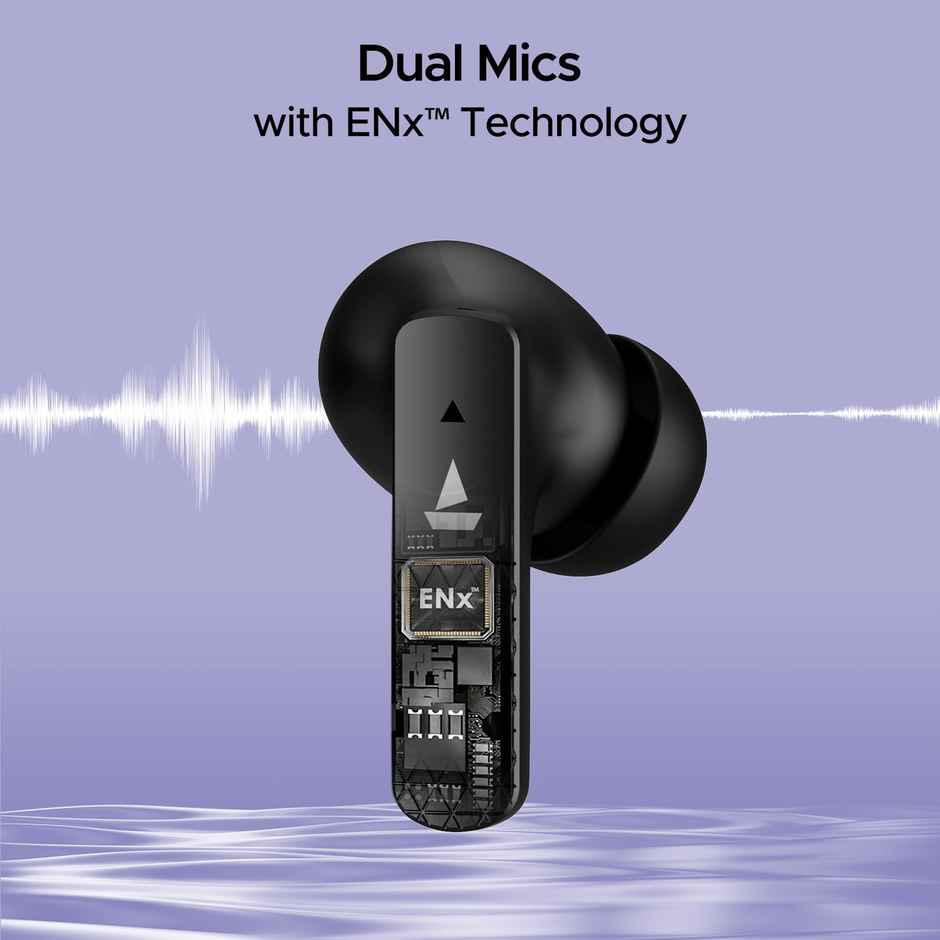 boAt Airdopes 91 TWS Earbuds w/ 45H Playtime, Dual Mics w/ ENx & BEAST Mode (Active Black)