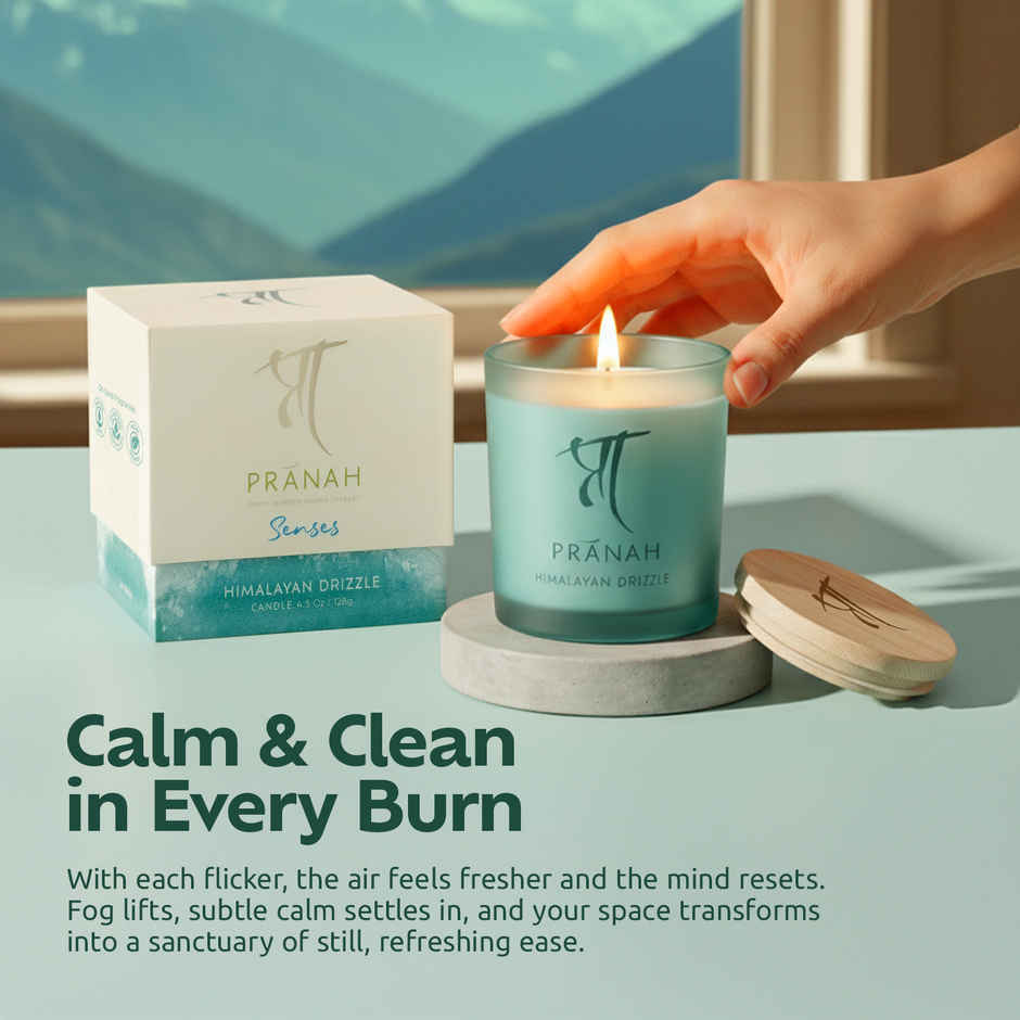Pranah Senses | Himalayan Drizzle | Scented Candle